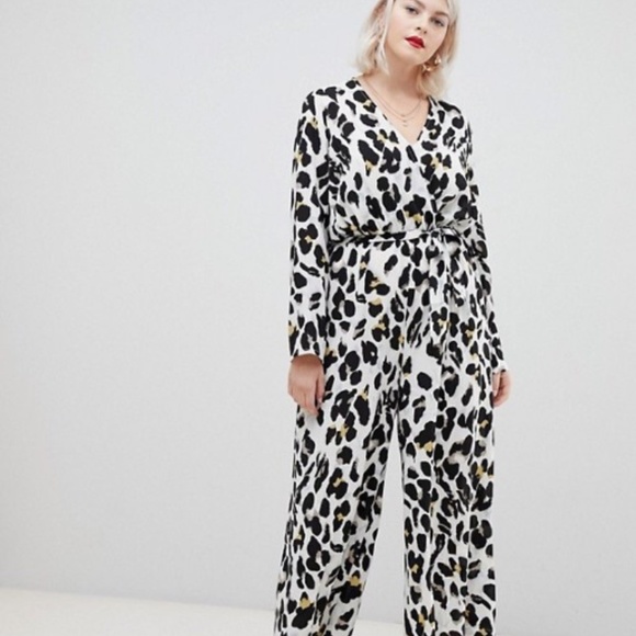 Plus Size Leopard Print Jumpsuit - Picture 1 of 1
